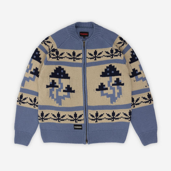 Unspoken | Pleasures Room Zip Cardigan - Slate