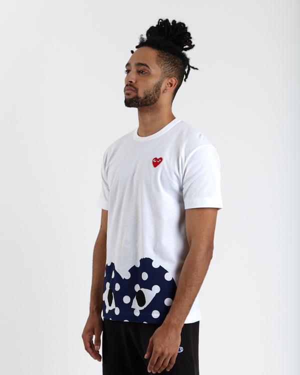Unspoken | Comme Des Garçons PLAY Bottom Heart Eye Polka Dot T