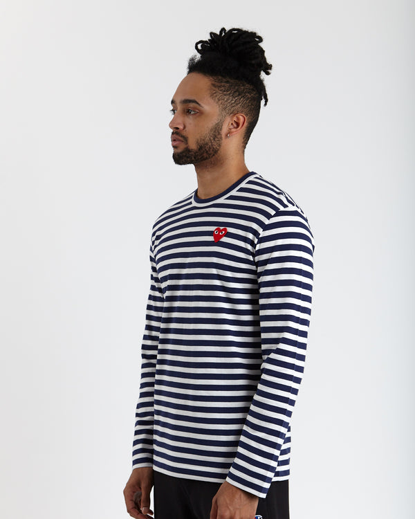 Cdg fashion striped tee