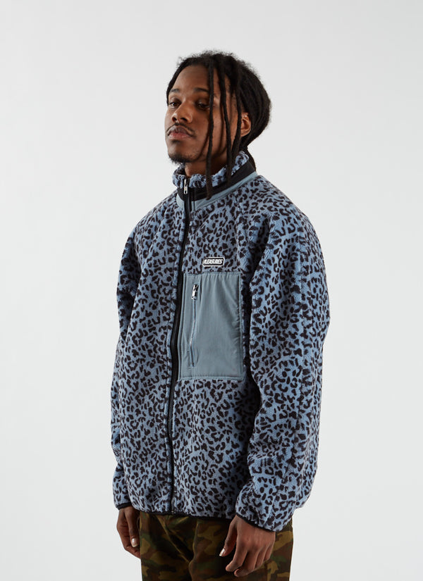 Pleasures Wild Sherpa Jacket - Blue - Unspoken