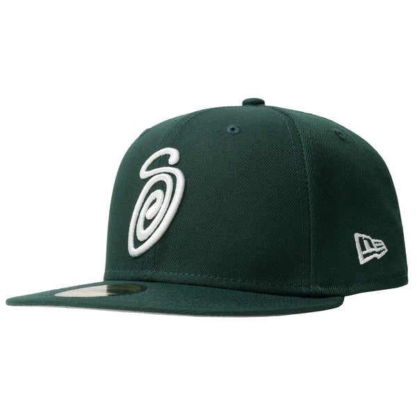 Curly S 59Fifty New Era Cap - Forest Green