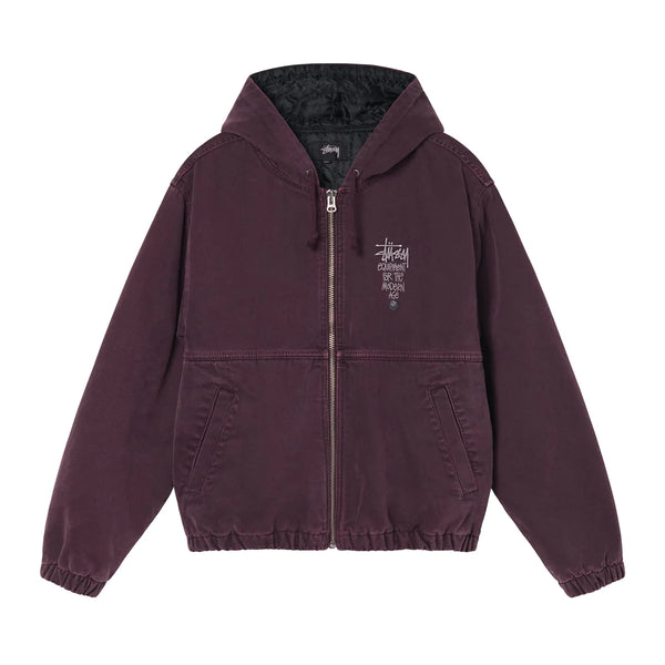 Stussy Canvas Insulated Work Jacket - Purple - Unspoken