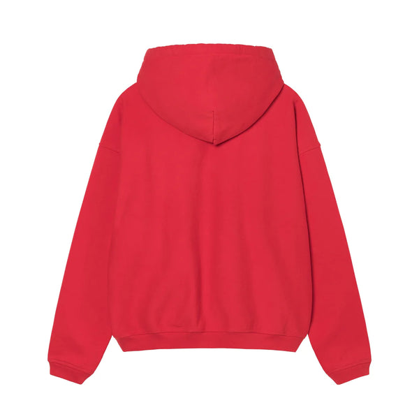 Stussy Relaxed Oversized Hoodie - Red - Unspoken