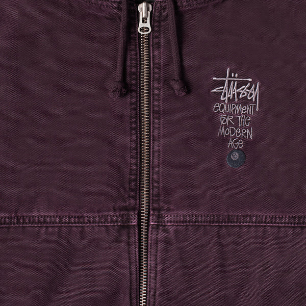 Stussy Canvas Insulated Work Jacket - Purple - Unspoken