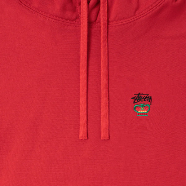 Stussy Relaxed Oversized Hoodie - Red - Unspoken