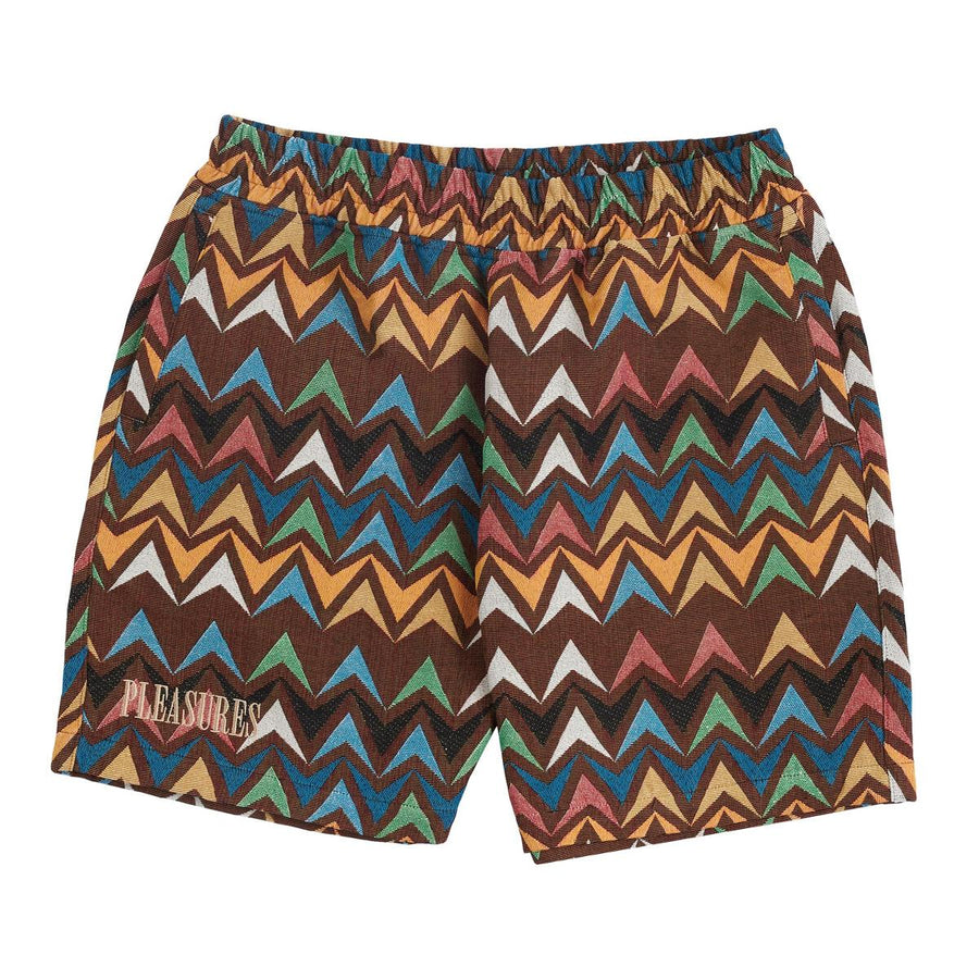 Basket Woven Shorts - Multi/Brown
