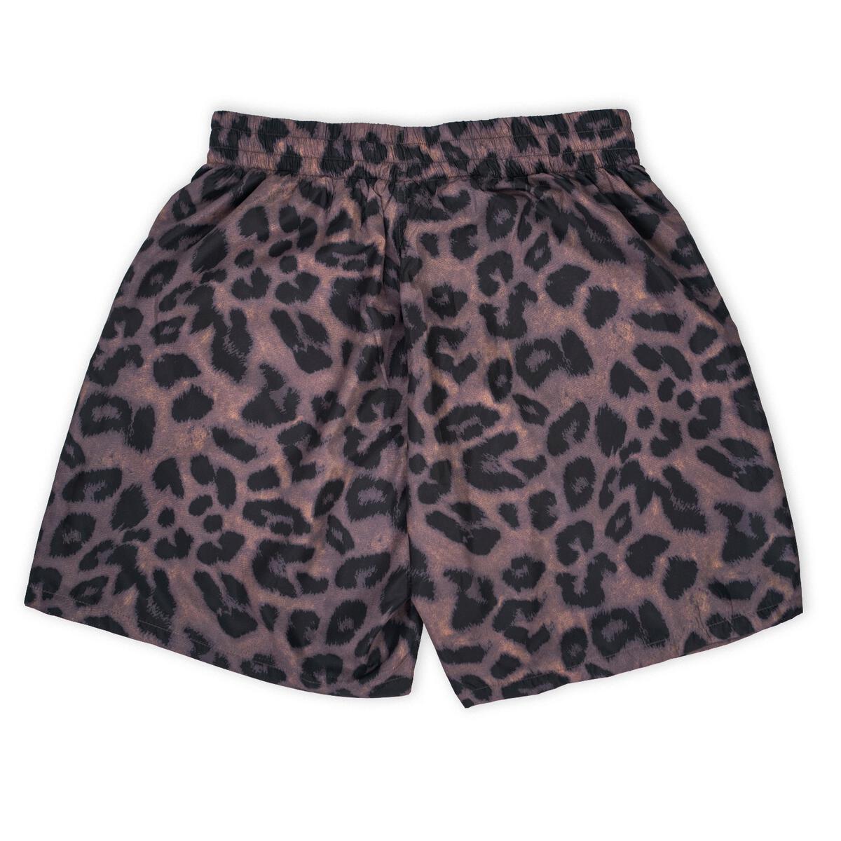 Leopard Running Short - Brown
