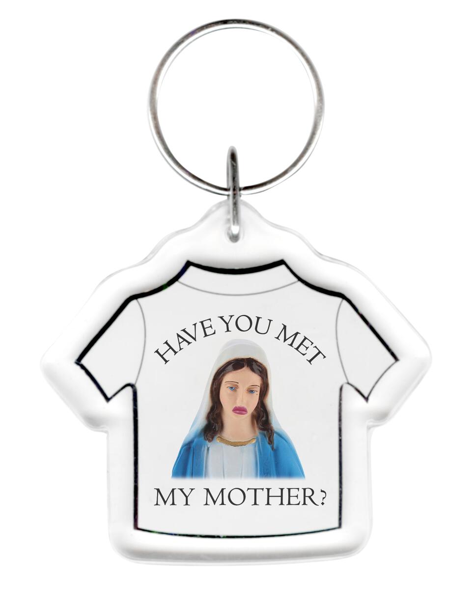 Mother Keychain - White