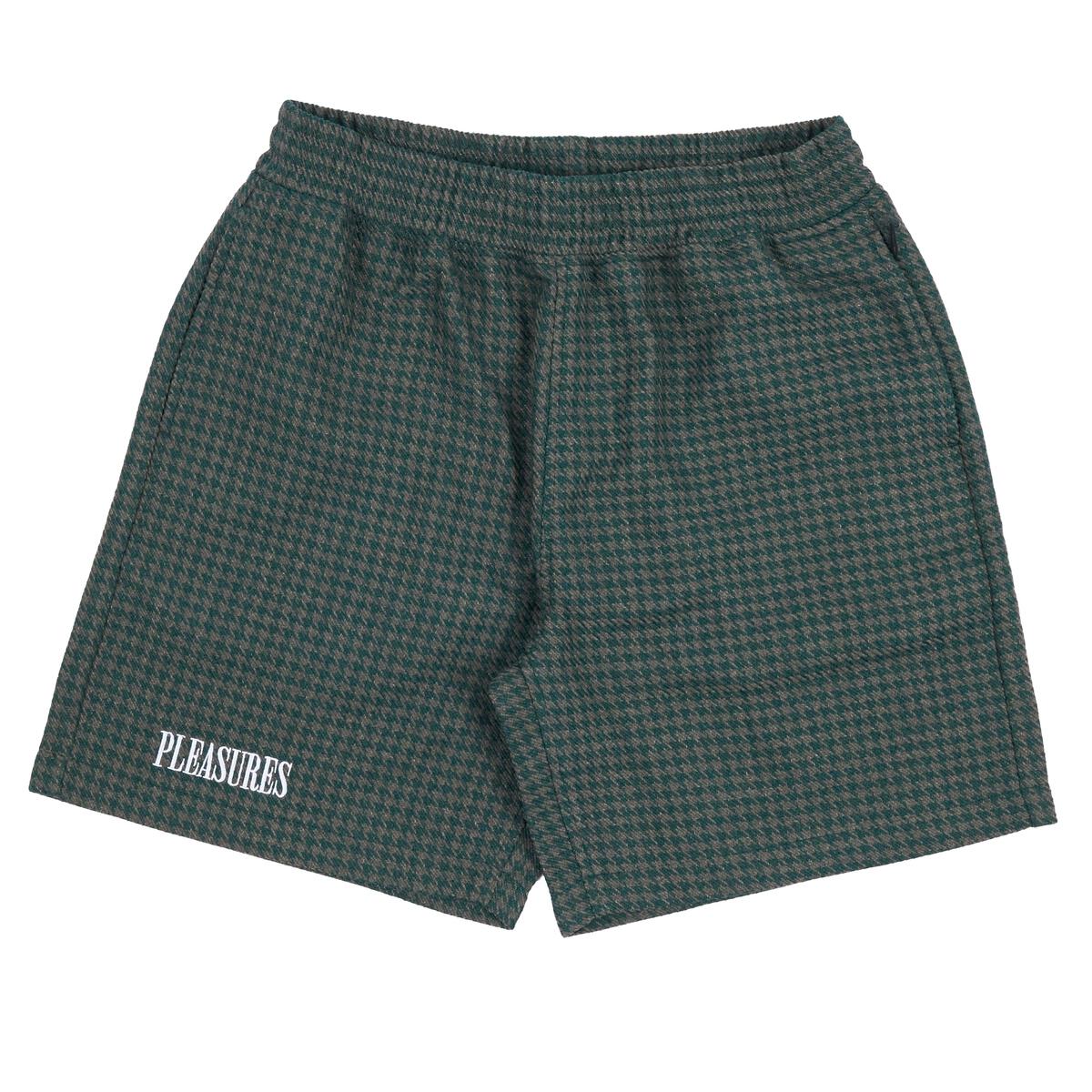 Intercept Houndstooth Shorts- Green