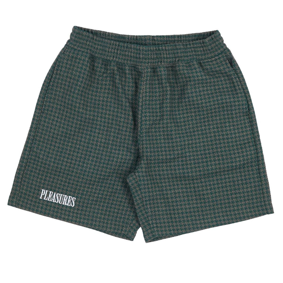 Intercept Houndstooth Shorts- Green