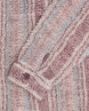 Striped Sherpa Shirt - Berry