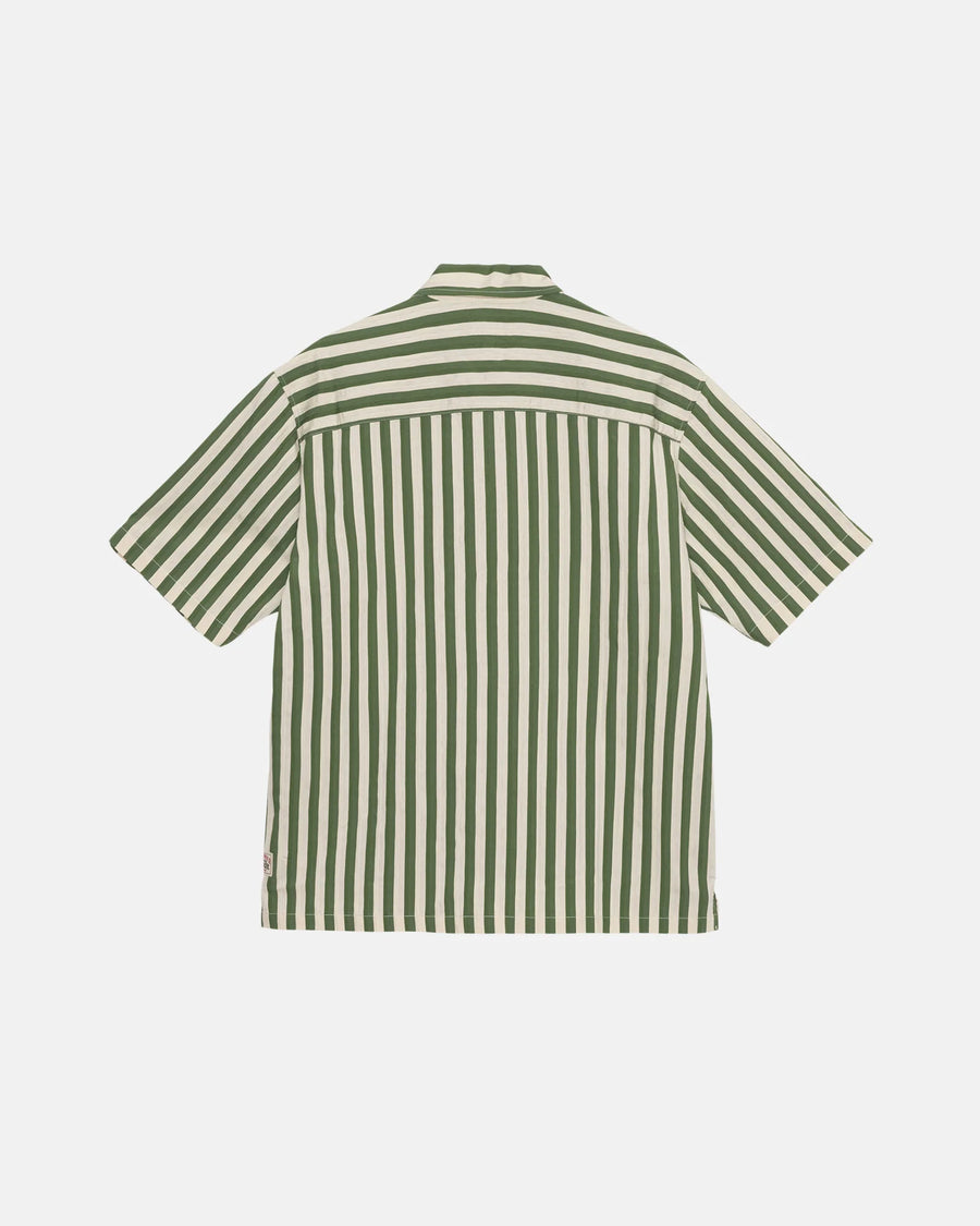Flat Bottom Stripe Shirt - Green