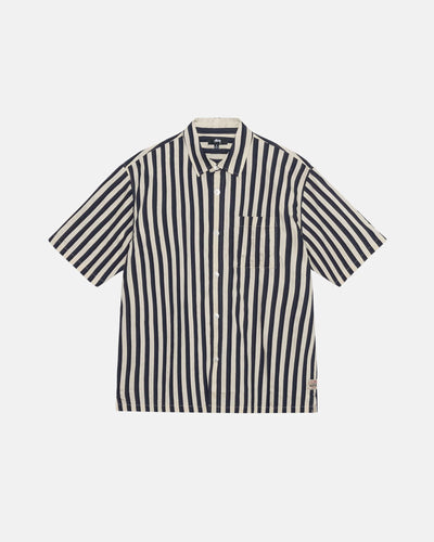 Flat Bottom stripe Shirt - Navy