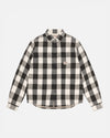 Sherpa Lined Buffalo Plaid Shirt - Bone