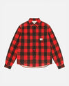 Sherpa Lined Buffalo Plaid Shirt - Red