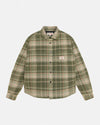 Heavy Washed Plaid Shirt - Green