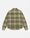 Heavy Washed Plaid Shirt - Green