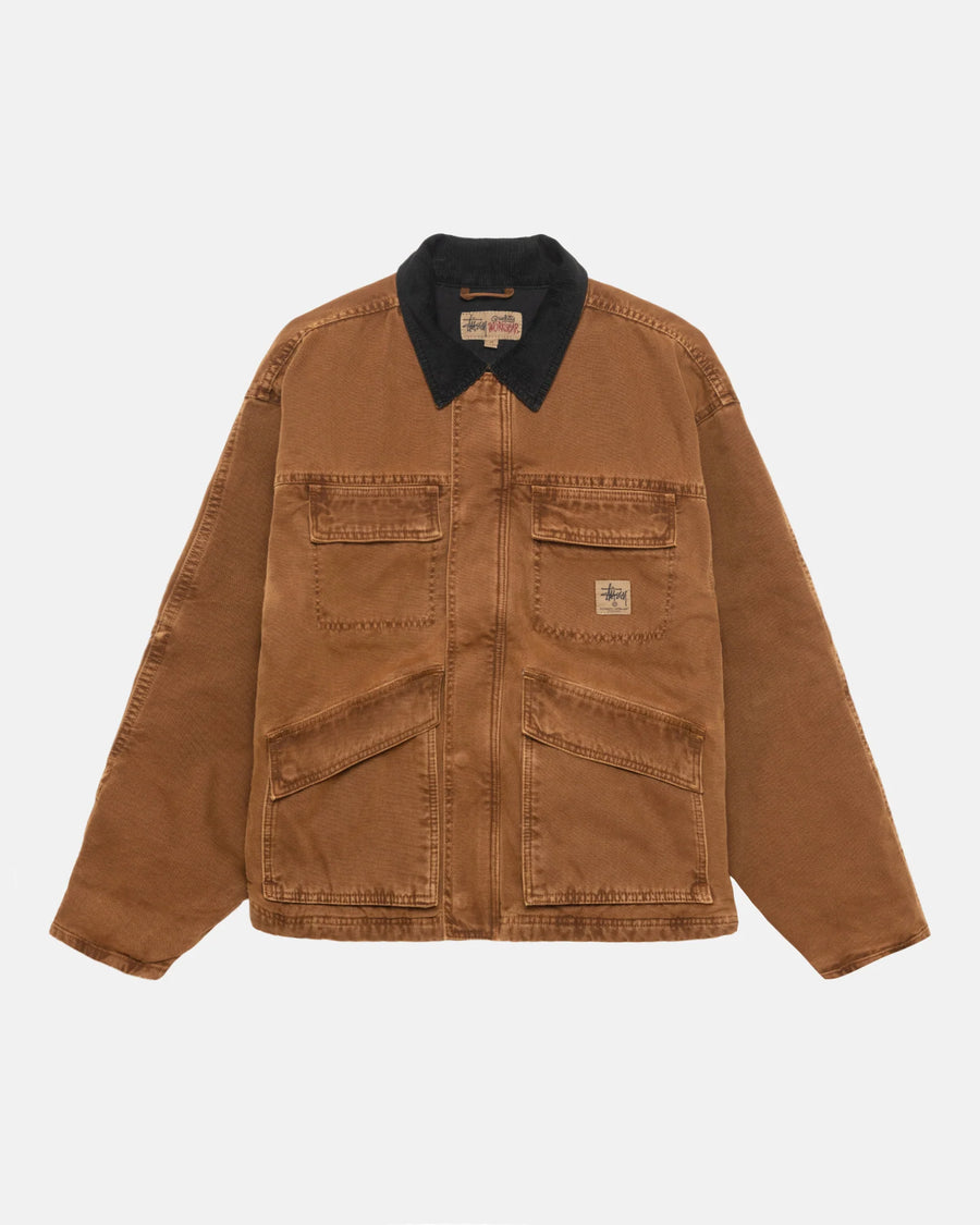 Washed Canvas Shop Jacket - Bronze