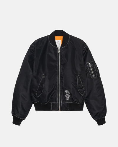 Built Bomber Jacket - Black