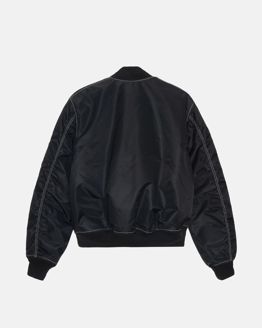 Built Bomber Jacket - Black