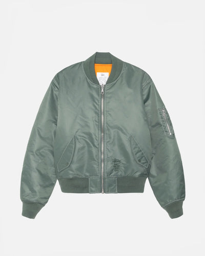 Built Bomber Jacket - Green