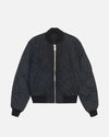 Quilted Bomber Waxed - Black