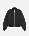 Quilted Bomber Waxed - Black