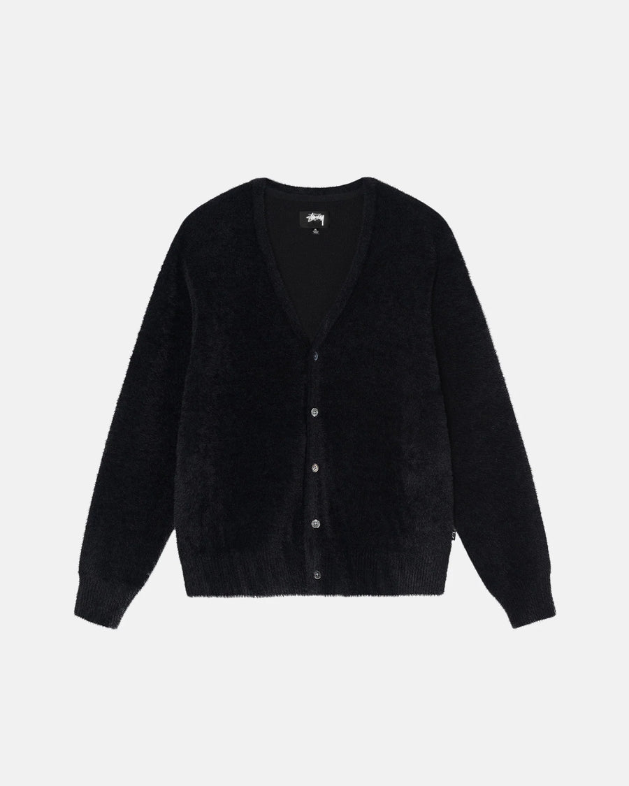 Shaggy Cardigan - Black
