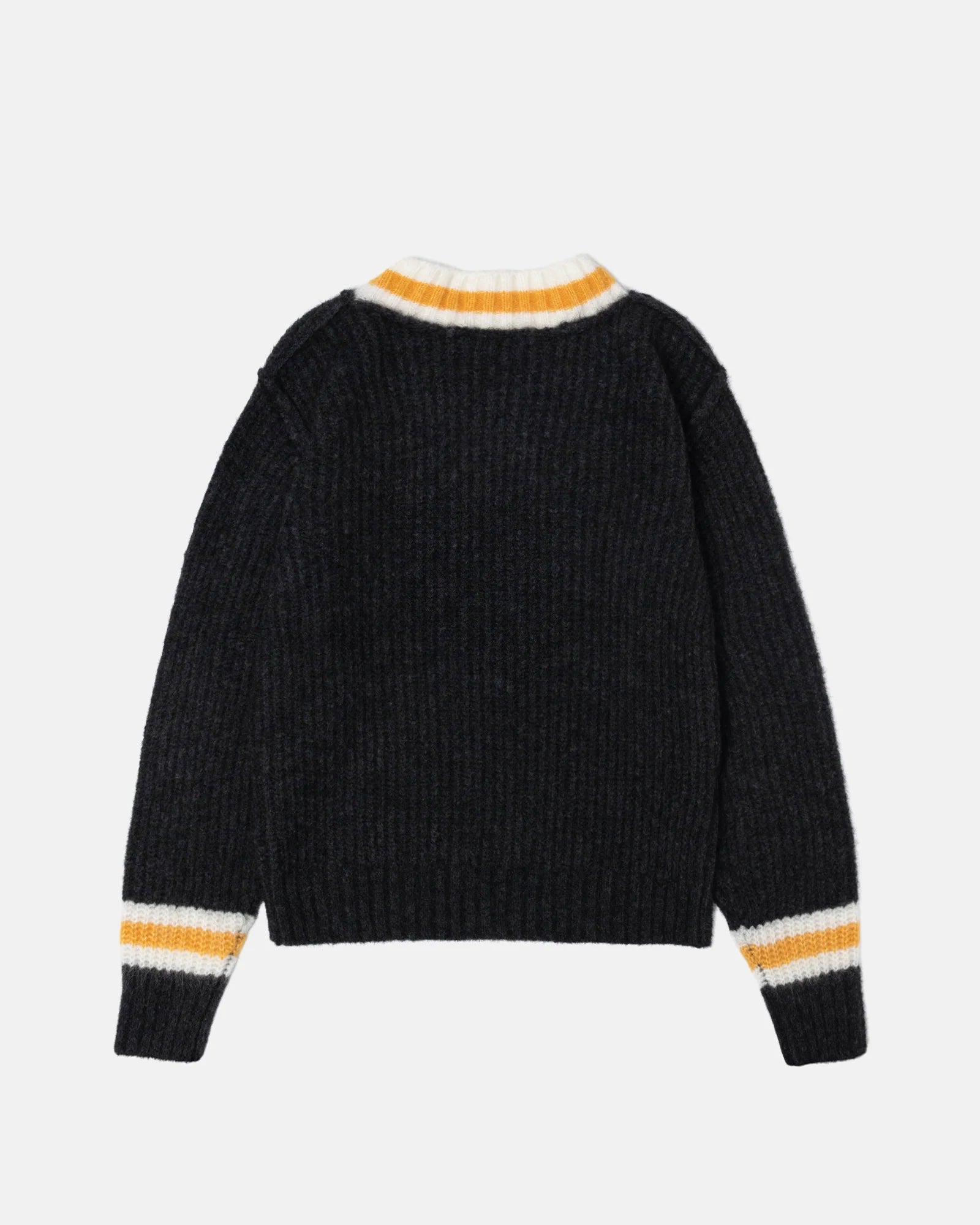 Mohair Tennis Sweater - Charcoal