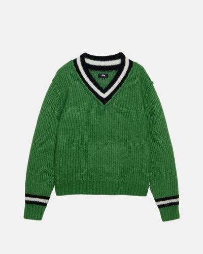 Mohair Tennis Sweater - Green