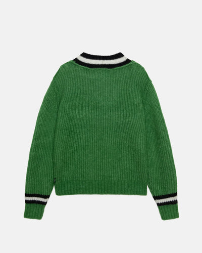 Mohair Tennis Sweater - Green