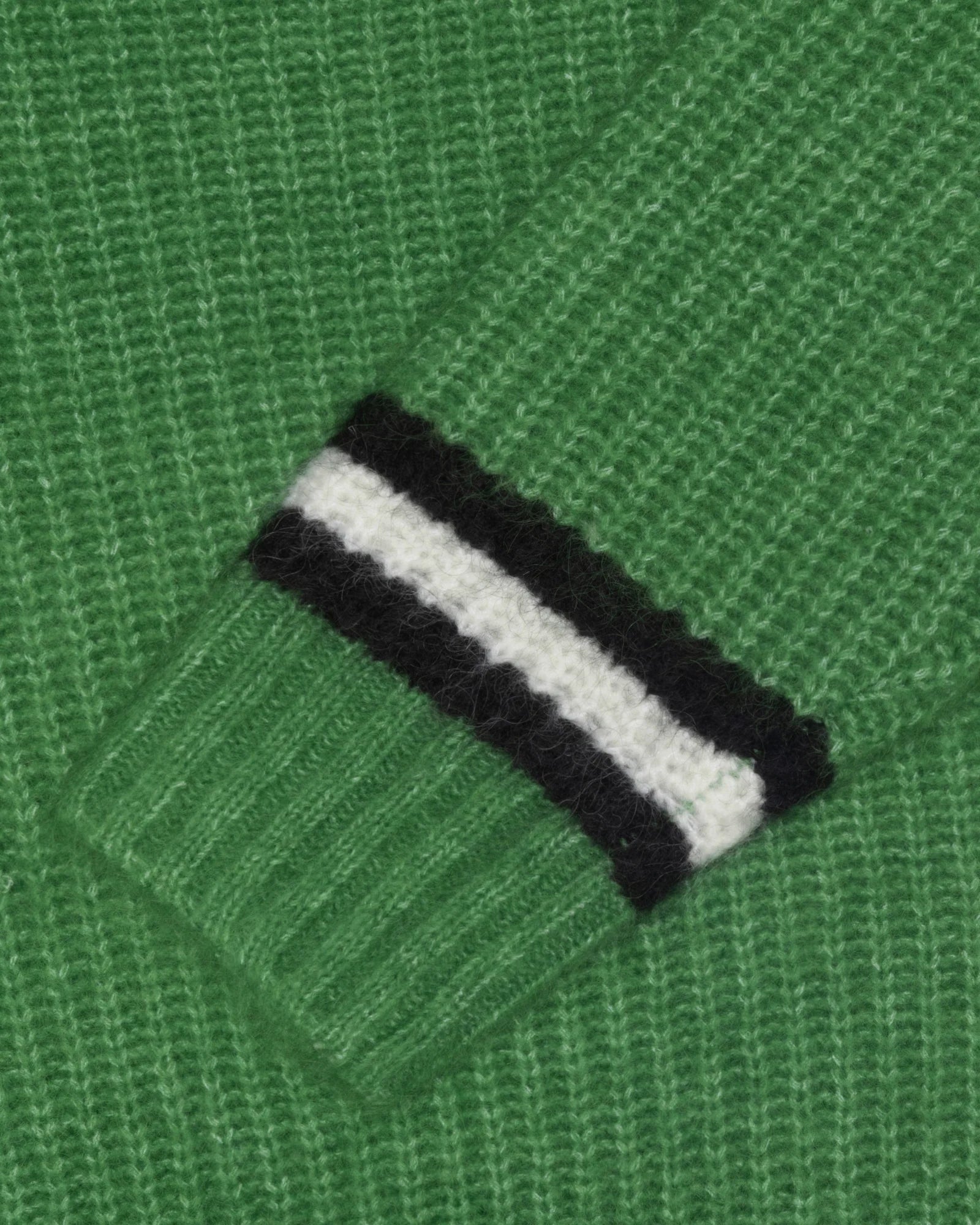 Mohair Tennis Sweater - Green