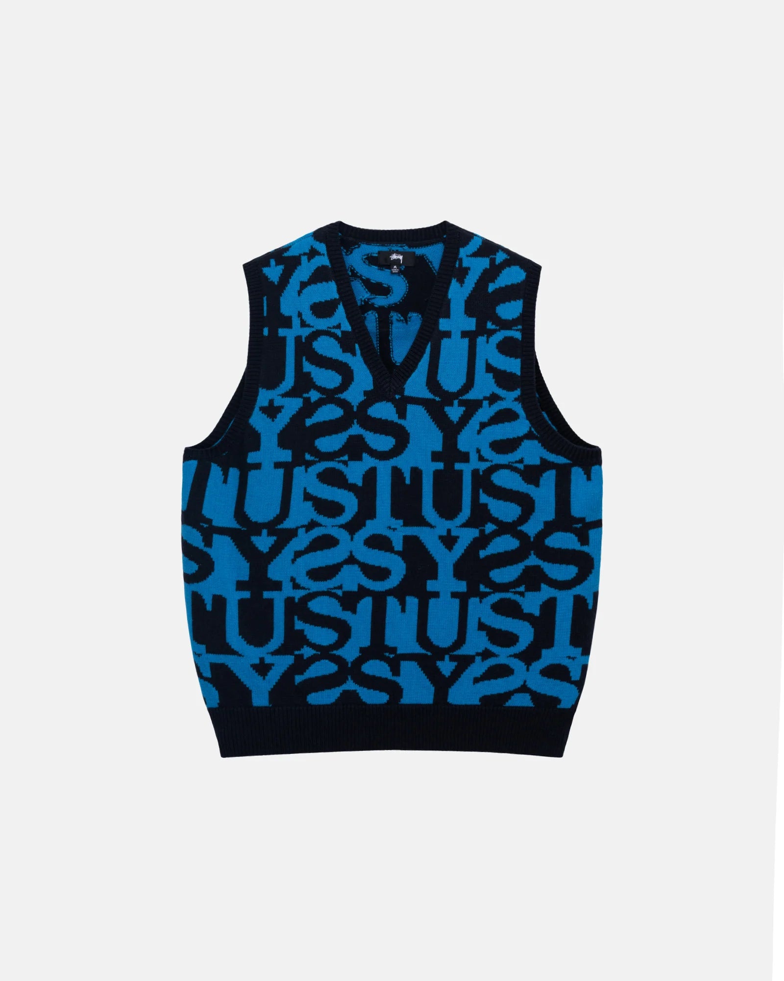 Unspoken | Stussy Stacked Sweater Vest - Dark Navy