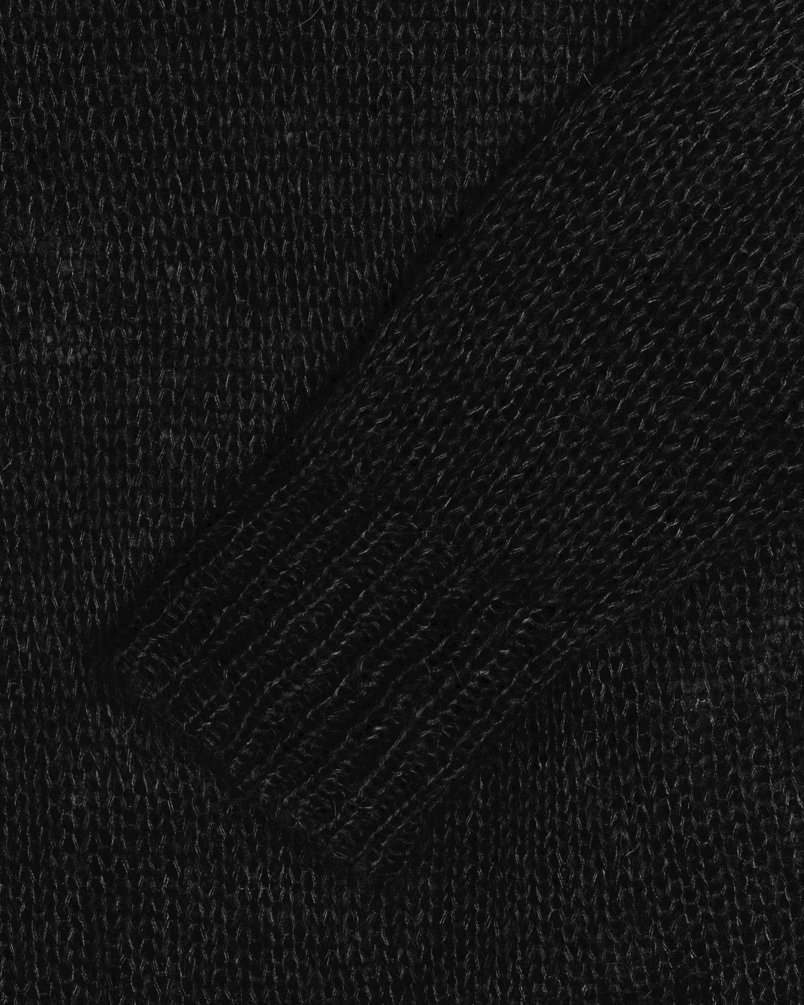 S Loose Knit Sweater - Black