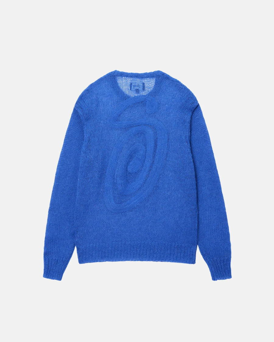 S Loose Knit Sweater - Blue