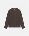 Roll V-Neck Logo Sweater - Brown