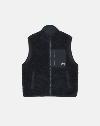 Sherpa Reversible Vest - Black