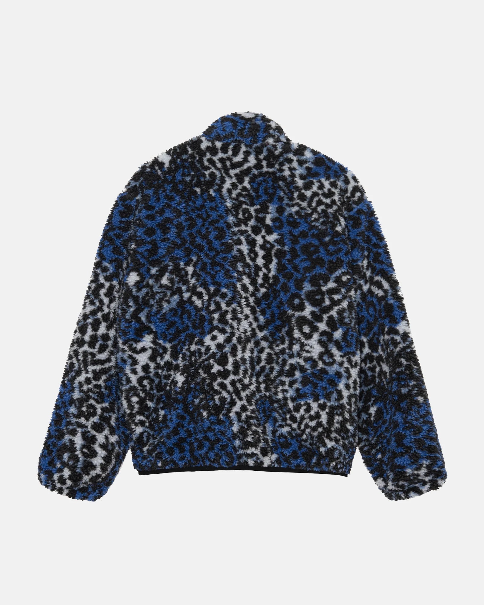 Sherpa Reversible Jacket - Blue Leopard