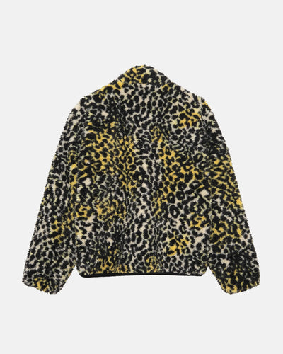 Sherpa Reversible Jacket - Yellow Leopard