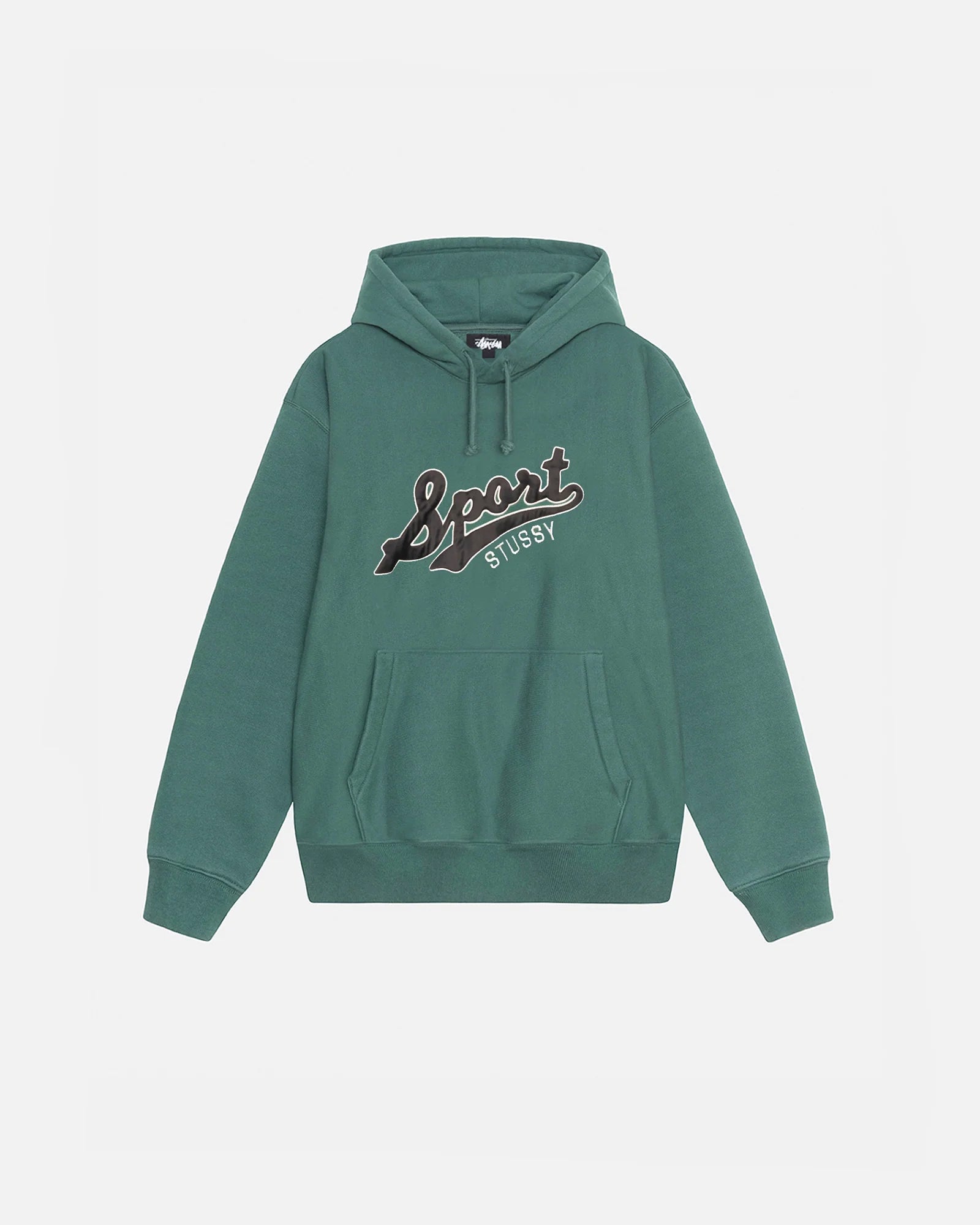Satin Patch Oversized Hood - Green