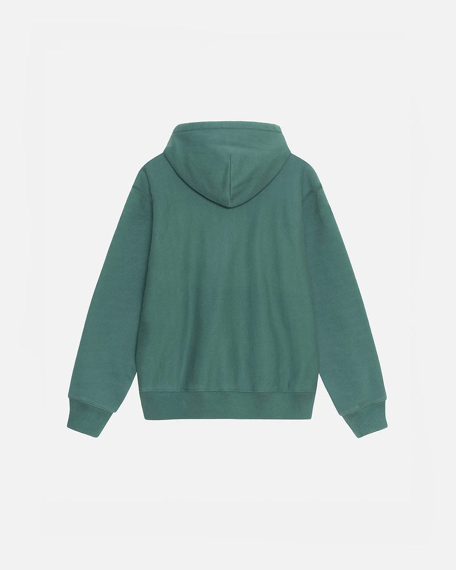 Satin Patch Oversized Hood - Green