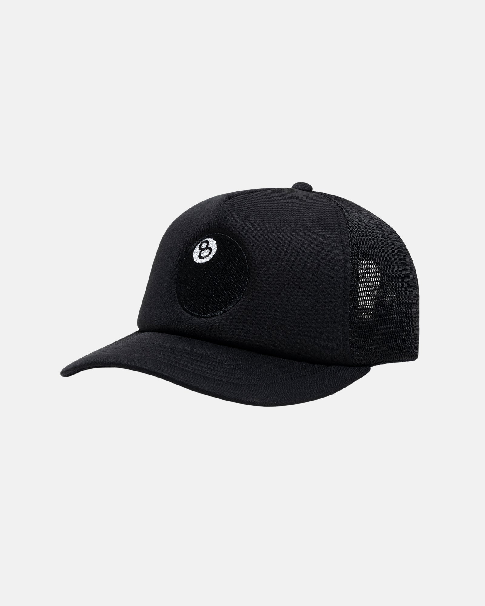 Trucker 8 Ball Snapback - Black