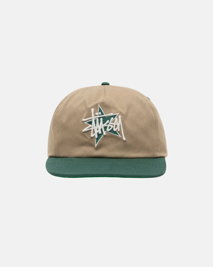 Basic Star Strapback Cap - Khaki