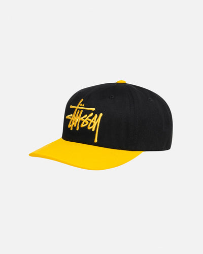 Low Profile Big Basic Snapback - Black / Gold