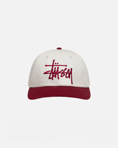 Low Profile Big Basic Snapback - Natural / Wine