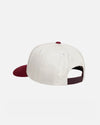 Low Profile Big Basic Snapback - Natural / Wine