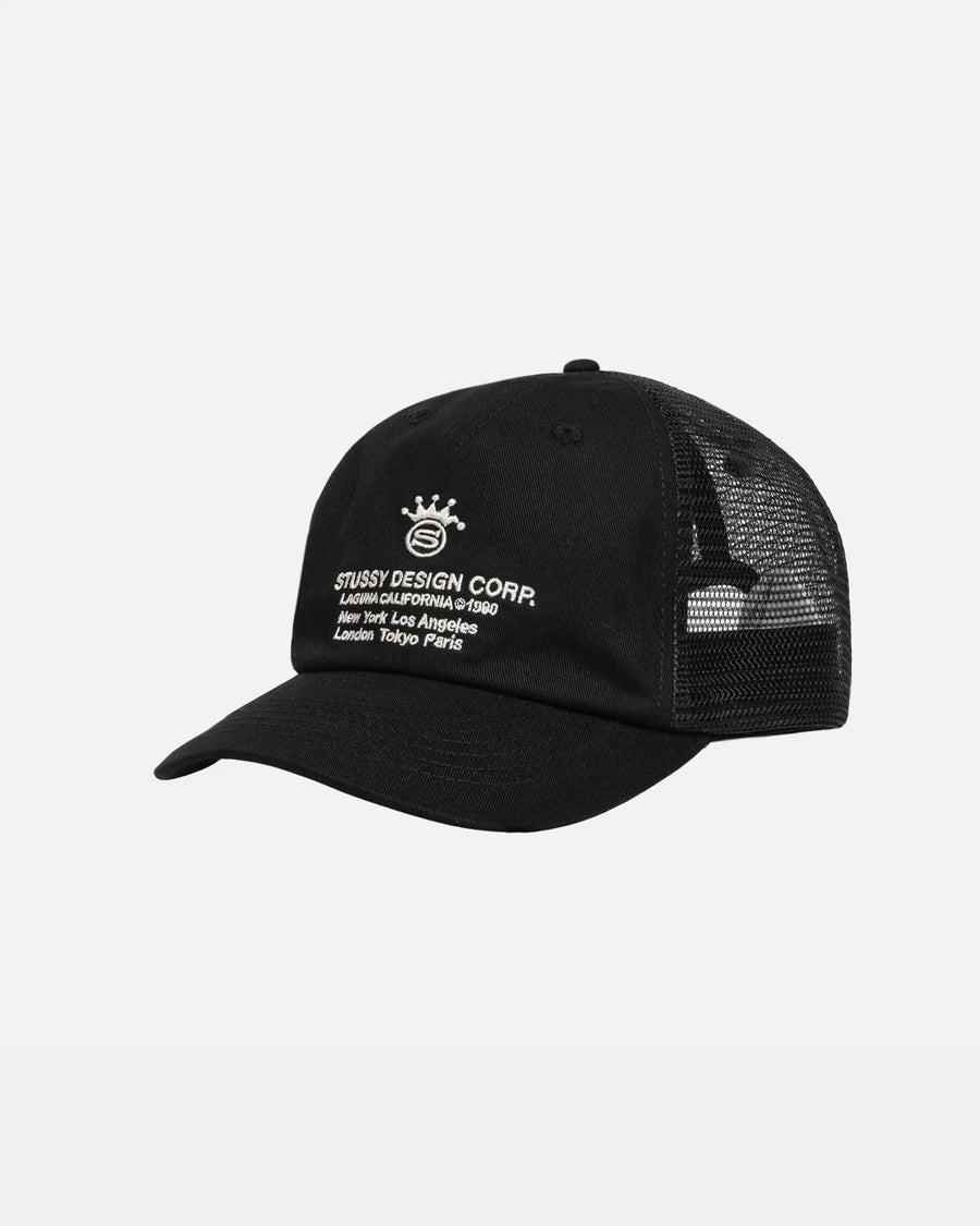 LP Design Crop Trucker Cap - Black