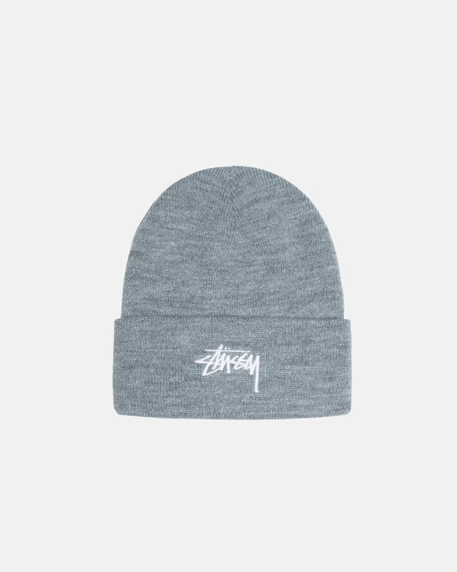 Cuff Beanie Stock - Grey Heather