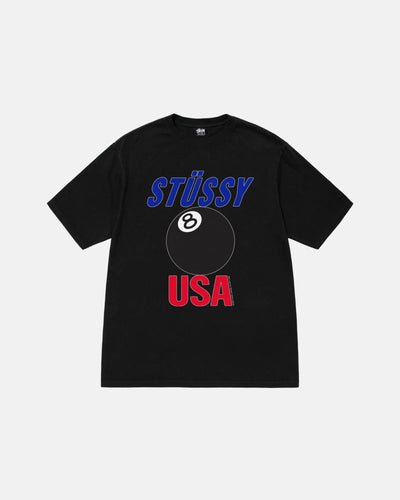 Stussy USA Tee Pigment Dyed - Black