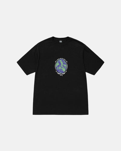 Venus Oval Pig Dyed Tee - Black